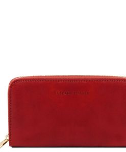 Donna Tuscany Leather | Esclusivo Portafogli In Pelle Zip Around Tl141206 Rosso