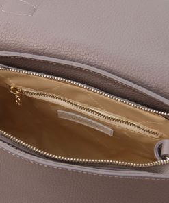 Donna Tuscany Leather | Tl Bag Borsa A Mano In Pelle Tl142156 Grigio