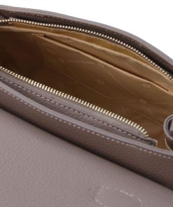 Donna Tuscany Leather | Tl Bag Borsa A Mano In Pelle Tl142156 Grigio