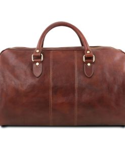 Viaggio Tuscany Leather | Marco Polo Borsa Da Viaggio E Beauty Case In Pelle Tl142248 Marrone