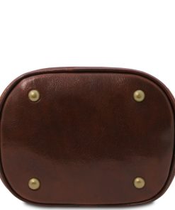 Donna Tuscany Leather | Giusi Borsa In Pelle A Tracolla Tl142334 Marrone