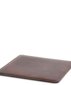 Ufficio Tuscany Leather | Set Sottomano Con Ribalta E Tappetino Mouse Tl142161 Testa Di Moro