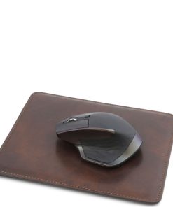 Ufficio Tuscany Leather | Set Sottomano Con Ribalta E Tappetino Mouse Tl142161 Testa Di Moro