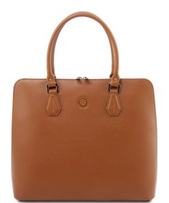 Donna Tuscany Leather | Magnolia Borsa Business In Pelle Per Donna Tl141809 Cognac