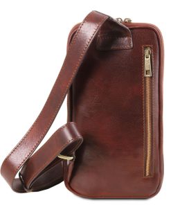 Uomo Tuscany Leather | Martin - Monospalla In Pelle Tl141536 Marrone