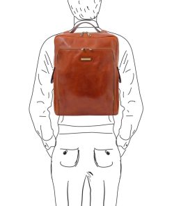 Ufficio Tuscany Leather | Bangkok Zaino Porta Notebook In Pelle Misura Grande Tl141987 Miele