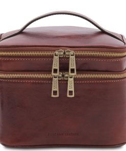 Uomo Tuscany Leather | Eliot Beauty Case In Pelle Tl142045 Marrone