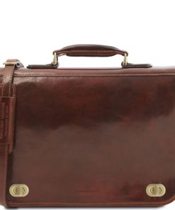 Ufficio Tuscany Leather | Siena Borsa Da Lavoro In Pelle 2 Scomparti Tl142243 Marrone