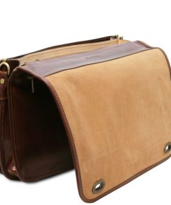 Ufficio Tuscany Leather | Siena Borsa Da Lavoro In Pelle 2 Scomparti Tl142243 Marrone