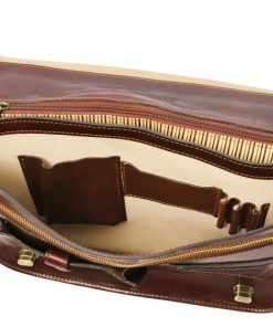 Ufficio Tuscany Leather | Siena Borsa Da Lavoro In Pelle 2 Scomparti Tl142243 Marrone