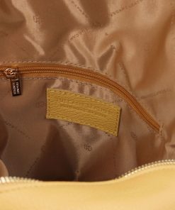 Donna Tuscany Leather | Tl Bag Zaino In Pelle Morbida Tl142280 Giallo Pastello