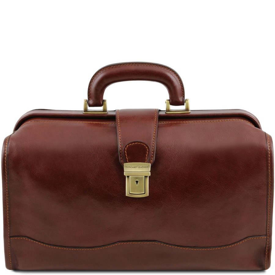 Ufficio Tuscany Leather | Raffaello Borsa Medico In Pelle Tl141852 Marrone