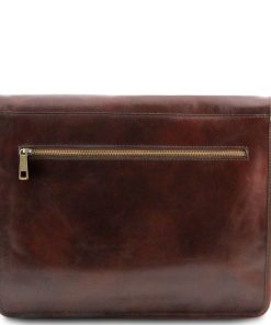 Uomo Tuscany Leather | Tl Messenger A Tracolla 2 Scomparti Grande Tl141254 Marrone