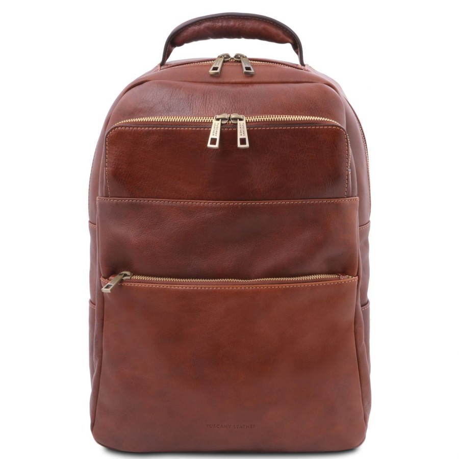 Ufficio Tuscany Leather | Melbourne Zaino Porta Computer In Pelle Tl142205 Marrone