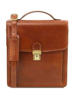 Uomo Tuscany Leather | David - Borsello In Pelle A Tracolla Piccolo Tl141425 Miele