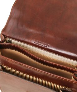 Uomo Tuscany Leather | David - Borsello In Pelle A Tracolla Piccolo Tl141425 Miele