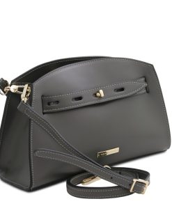 Donna Tuscany Leather | Lisa Borsa A Mano In Pelle Tl142312 Grigio