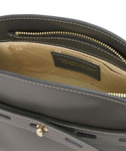 Donna Tuscany Leather | Lisa Borsa A Mano In Pelle Tl142312 Grigio