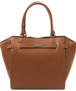 Donna Tuscany Leather | Clara Borsa A Mano In Pelle Tl142313 Cognac