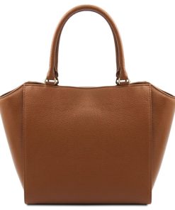 Donna Tuscany Leather | Clara Borsa A Mano In Pelle Tl142313 Cognac