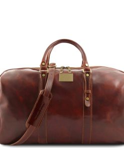 Viaggio Tuscany Leather | Francoforte Borsone Da Viaggio In Pelle Tl140860 Marrone