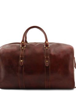 Viaggio Tuscany Leather | Francoforte Borsone Da Viaggio In Pelle Tl140860 Marrone