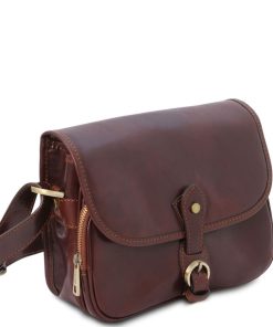 Donna Tuscany Leather | Alessia Borsa A Tracolla In Pelle Tl142020 Verde Foresta