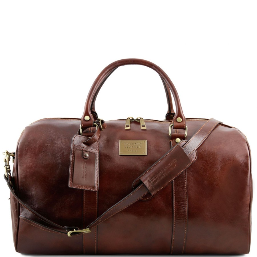 Viaggio Tuscany Leather | Tl Voyager Borsa Da Viaggio In Pelle Grande Tl141247 Marrone