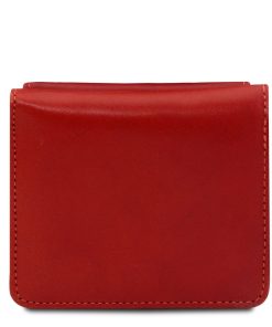 Donna Tuscany Leather | Esclusivo Portafogli In Pelle Con Portamonete Tl142059 Rosso