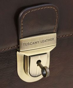 Ufficio Tuscany Leather | Cremona Cartella In Pelle 3 Scomparti Tl141732 Miele