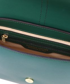 Donna Tuscany Leather | Nausica Borsa A Tracolla In Pelle Tl141598 Verde Foresta