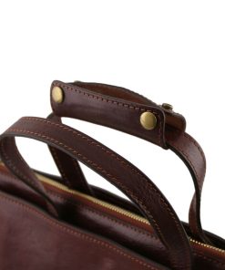 Ufficio Tuscany Leather | Palermo Borsa Da Lavoro Da Donna In Pelle 3 Scomparti Tl141343 Marrone