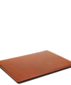 Ufficio Tuscany Leather | Sottomano Con Ribalta, Tappetino Mouse, Vuotatasche Tl142162 Miele