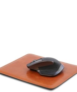 Ufficio Tuscany Leather | Sottomano Con Ribalta, Tappetino Mouse, Vuotatasche Tl142162 Miele