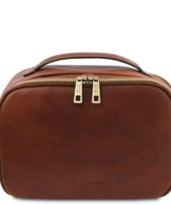 Uomo Tuscany Leather | Marvin Beauty Case In Pelle Tl142326 Marrone