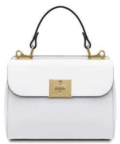 Donna Tuscany Leather | Armonia Borsa A Mano In Pelle Tl142286 Bianco