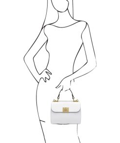 Donna Tuscany Leather | Armonia Borsa A Mano In Pelle Tl142286 Bianco