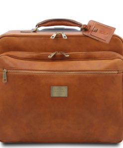 Viaggio Tuscany Leather | Varsavia Borsa Pilota In Pelle Con Due Ruote Tl141888 Naturale