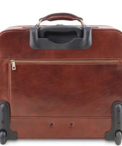 Viaggio Tuscany Leather | Varsavia Borsa Pilota In Pelle Con Due Ruote Tl141888 Naturale