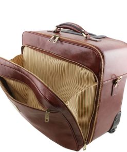 Viaggio Tuscany Leather | Varsavia Borsa Pilota In Pelle Con Due Ruote Tl141888 Naturale