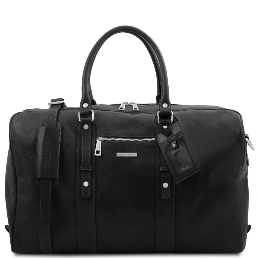 Viaggio Tuscany Leather | Tl Voyager Borsa Da Viaggio In Pelle Tl142140 Nero