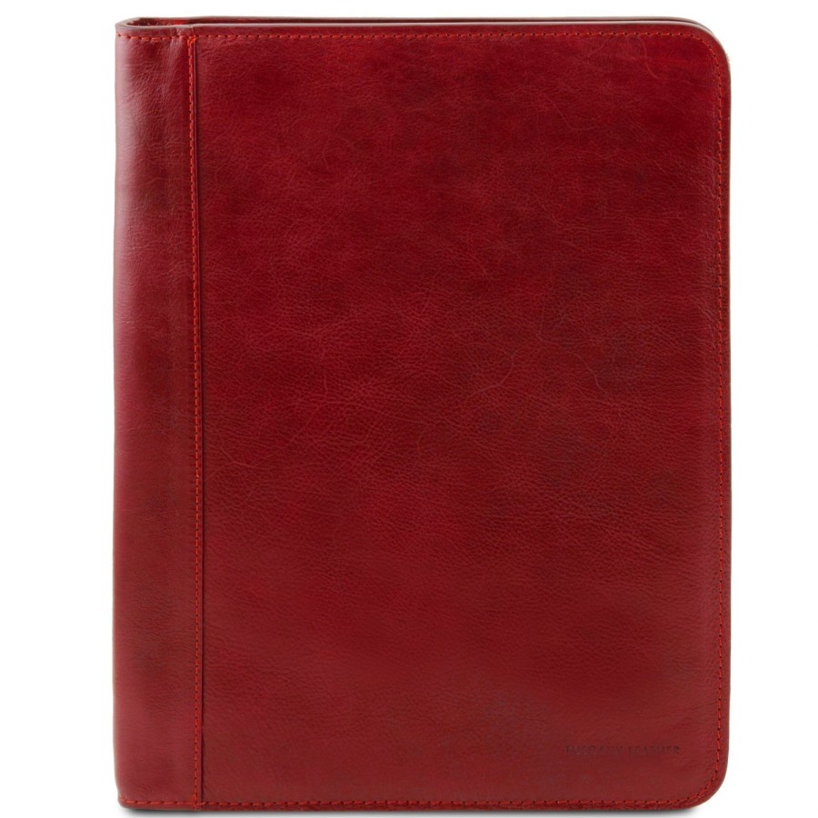 Ufficio Tuscany Leather | Luigi Xiv Portadocumenti Con Cerniera Tl141287 Rosso