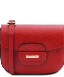 Donna Tuscany Leather | Tl Bag Borsa A Tracolla In Pelle Tl142249 Rosso Lipstick