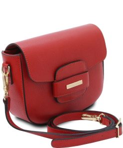 Donna Tuscany Leather | Tl Bag Borsa A Tracolla In Pelle Tl142249 Rosso Lipstick