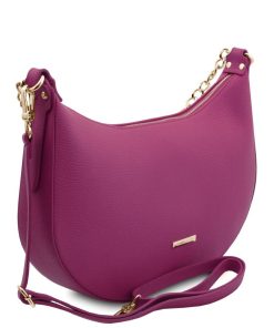 Donna Tuscany Leather | Laura Borsa A Tracolla In Pelle Tl142227 Prugna