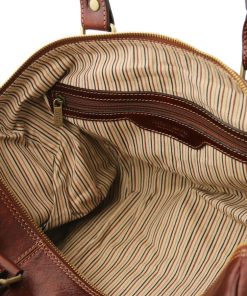 Viaggio Tuscany Leather | Tl Voyager - Borsa Da Viaggio In Pelle Piccola Tl141250 Marrone