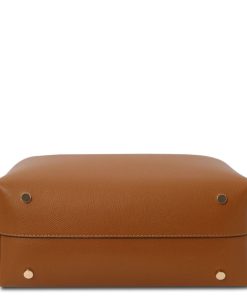 Donna Tuscany Leather | Clio Borsa Secchiello In Pelle Tl141690 Cognac