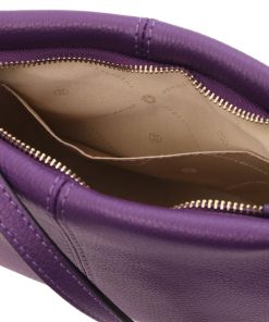 Donna Tuscany Leather | Tl Bag Borsa A Tracolla In Pelle Morbida Tl141720 Viola