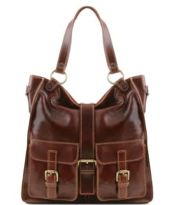 Donna Tuscany Leather | Melissa - Borsa Donna In Pelle Tl140928 Marrone