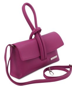 Donna Tuscany Leather | Tl Bag Pochette In Pelle Tl141990 Prugna